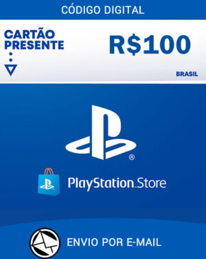 R$100 PlayStation Store – Cartão Presente Digital [Eclusivo Brasil]