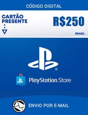 R$250 PlayStation Store – Cartão Presente Digital [Eclusivo Brasil]