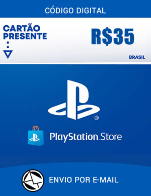R$35 PlayStation Store – Cartão Presente Digital [Exclusivo Brasil]