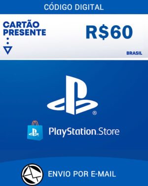 R$60 PlayStation Store – Cartão Presente Digital [Eclusivo Brasil]