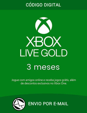 Cartão Xbox Live Gold 3 Meses Assinatura