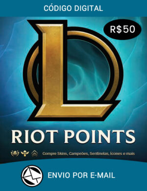 Cartão League of Legends R$ 50 Reais