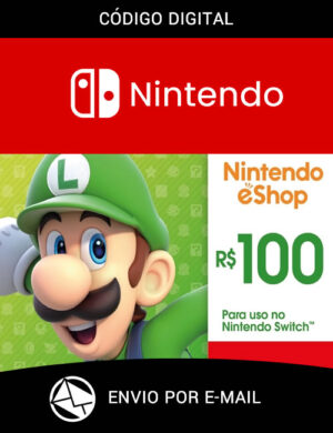 Cartão Nintendo eShop R$100 Reais Digital