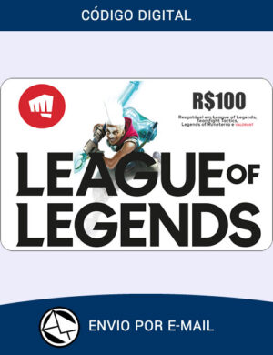 Cartão League of Legends R$ 100 Reais