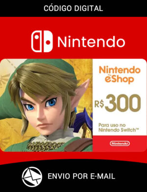 Cartão Nintendo eShop R$300 Reais Digital