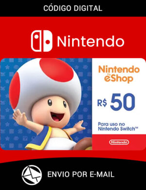 Cartão Nintendo eShop R$50 Reais Digital
