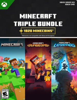 Pacote Triplo Minecraft – Xbox One / Series X|S – Mídia Digital